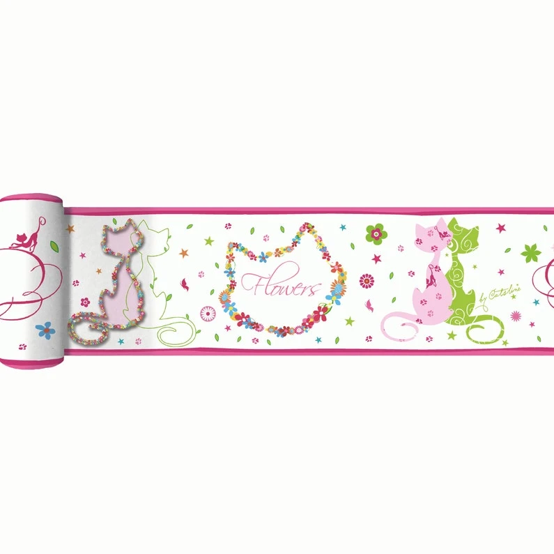 Frise, Vinyle Adhésive Catsline, L.12 Cm X L.5 M, Multicolore 1 Frise, Vinyle Adhésive Catsline, L.12 Cm X L.5 M, Multicolore