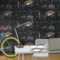 Papier Peint Papier Las Vegas Noir