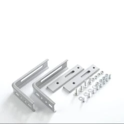 Lot De 2 équerres Murales Gris Pour Tout Type De Store, 6 à 16 Cm