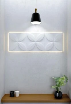 Panneau Mural 3D Flower, L.38 X L.113.5 Cm, ARSTYL