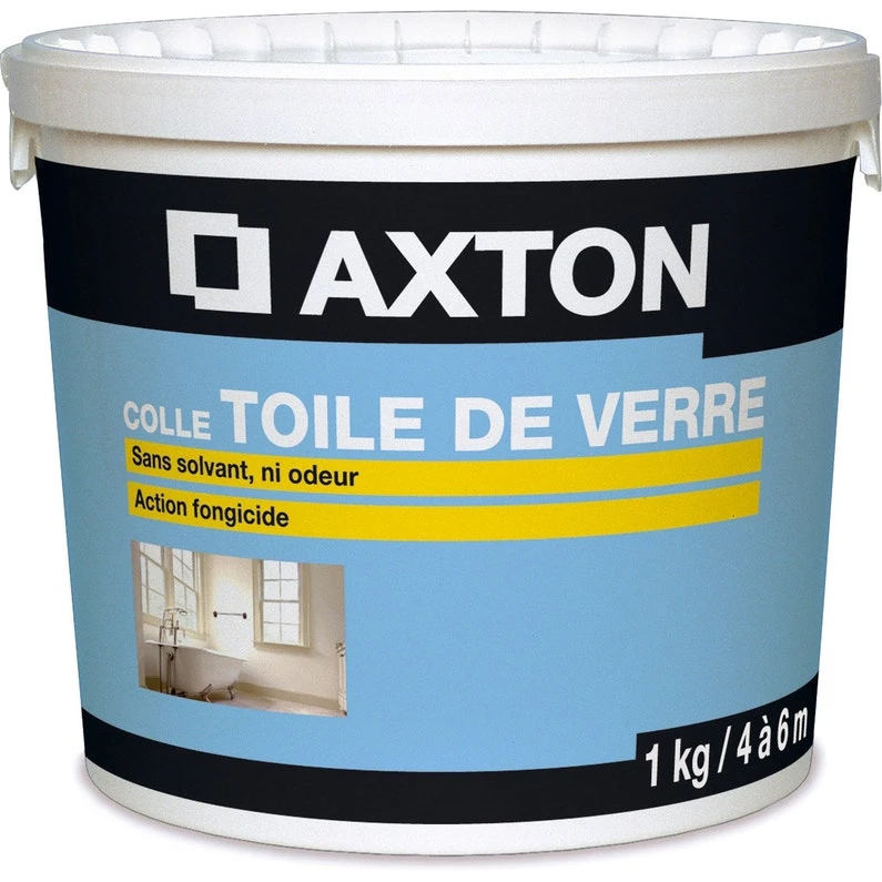 Colle Toile De Verre Prête à L’emploi AXTON, 1 Kg 1 Colle Toile De Verre Prête à L’emploi AXTON, 1 Kg