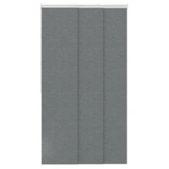 Panneau Japonais Look, Gris, H.250 X L.50 Cm