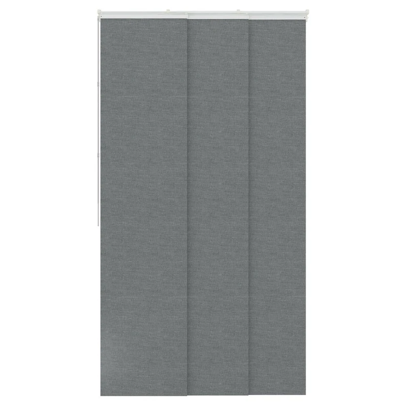 Panneau Japonais Look, Gris, H.250 X L.50 Cm 1 Panneau Japonais Look, Gris, H.250 X L.50 Cm