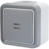 Poussoir étanche à Voyant, Lumineux Gris / Argent LEGRAND