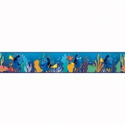 Frise, Papier Disney Finding Dory Bleu, L.15.4 Cm X L.4.57 M, Bleu