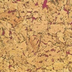 Lot De 5 Dalles De Liège Murales, Rouge, L.60 X L.30 Cm