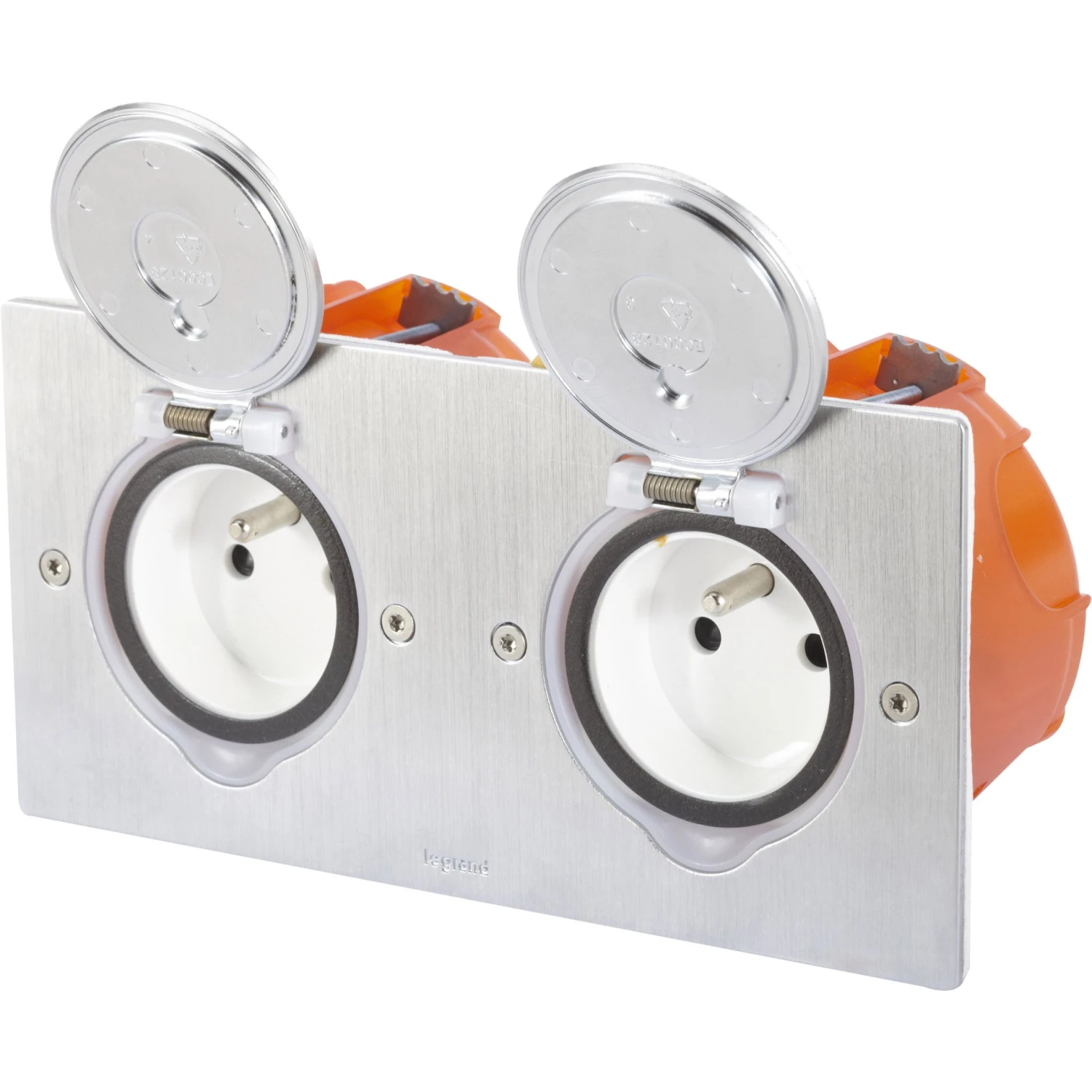 Double Prise Avec Terre étanche, LEGRAND 1 Double Prise Avec Terre étanche, LEGRAND