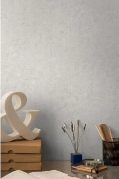 Papier Peint Vinyle Sur Intissé Patine Blanc De Blanc