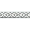 Galon, Vinyle Expansé Adhésive Bk Géo, L.3.5 Cm X L.10 M, Gris