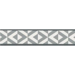 Galon, Vinyle Expansé Adhésive Bk Géo, L.3.5 Cm X L.10 M, Gris