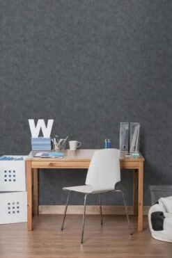 Papier Peint Vinyle Monza Gris Foncé