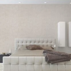 Papier Peint Intissé Uni Wood Glitter Beige