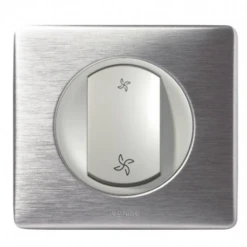 Legrand Céliane – Interrupteur VMC 2 Positions – Ensemble Aluminium Complet à Griffes