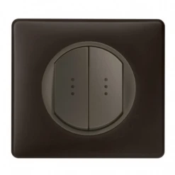 Legrand Céliane – Double Va Et Vient Lumineux 10A – Ensemble Basalte Complet