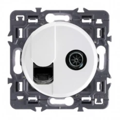 Legrand Céliane – Prise Mixte RJ45/Télévision Céliane – Catégorie 6 – FTP – Ensemble Blanc à Composer