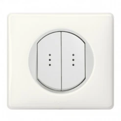 Legrand Céliane – Double Va Et Vient Lumineux 10A – Ensemble Blanc Complet à Griffes