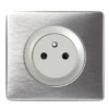 Legrand Céliane – Prise 2P+T Surface Affleurante – Ensemble Aluminium Complet à Griffes
