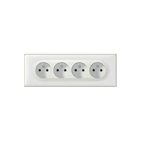 Legrand Céliane – Prise 4x 2P+T Compacte Précâblée Standard – Ensemble Blanc Complet 1 Legrand Céliane – Prise 4x 2P+T Compacte Précâblée Standard – Ensemble Blanc Complet
