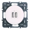 Legrand Céliane – Prise Double Chargeur USB – Ensemble Blanc à Compose