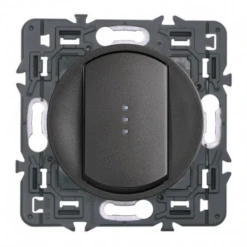 Legrand Céliane – Va Et Vient Simple Lumineux 10A – Ensemble Graphite à Griffes – à Composer